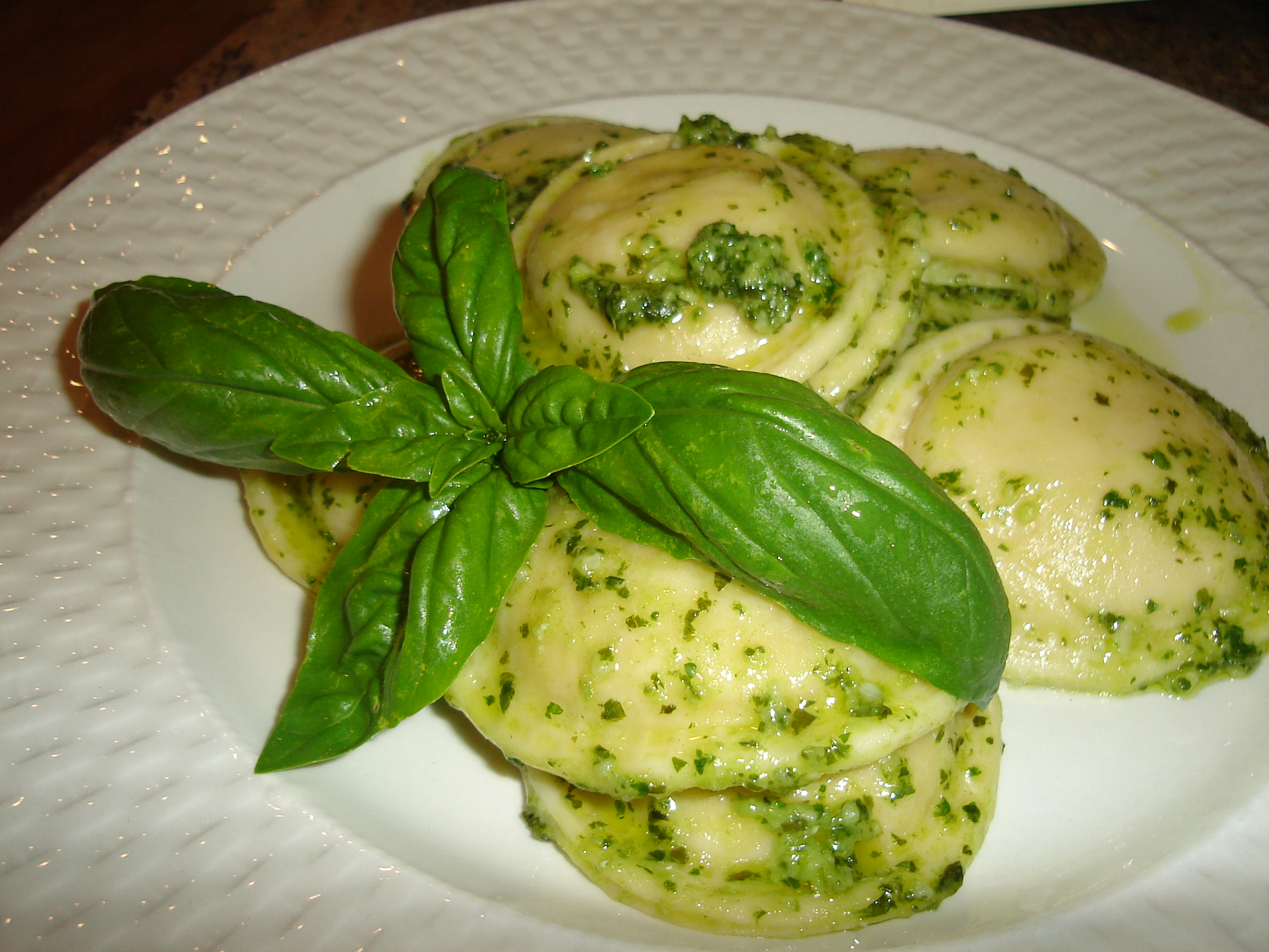 Ravioli with Pesto