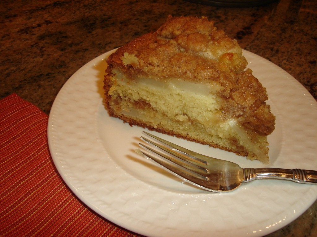 Cooking With Elise Spiced Pear and Plum Sour Cream Coffee Cake