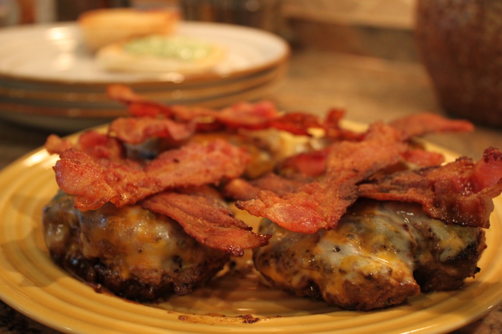 Cooking With Elise The BIG Bacon, Egg and Cheese Burger