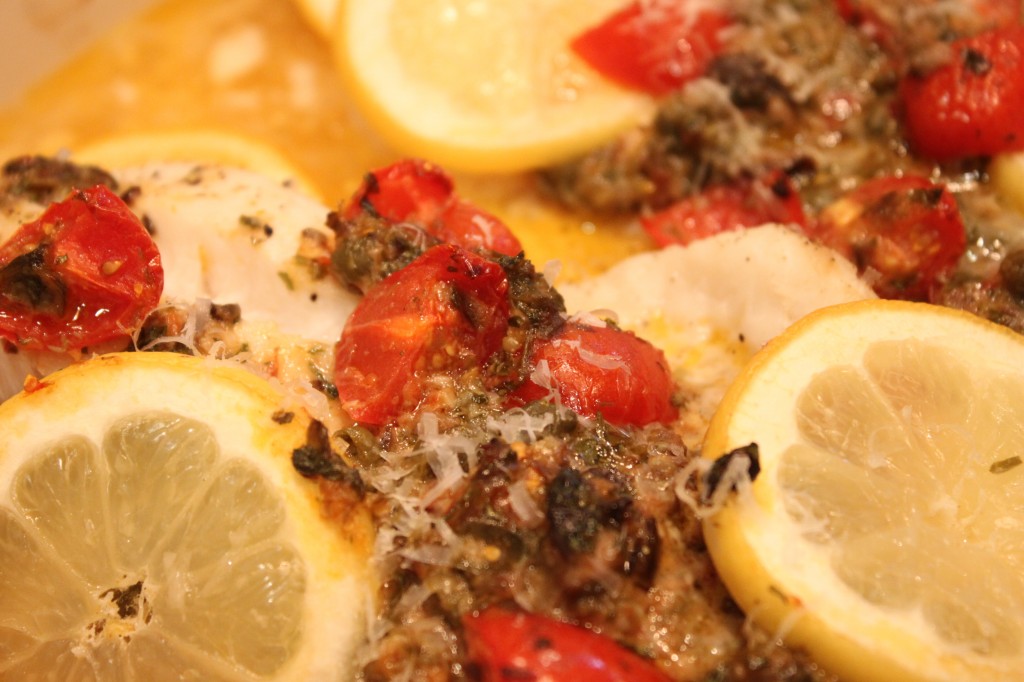 Cooking With Elise – Baked Fish Mediterranean Style