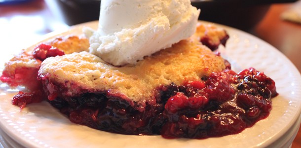 Cooking With Elise – Skillet Berry Cobbler